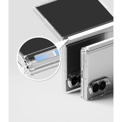 7. Etui Ringke Fusion Flap na Samsung Galaxy Z Fold 8 - przezroczyste