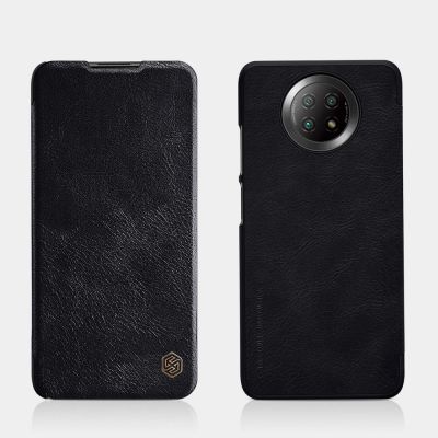 17. Nillkin Qin skórzana kabura etui Xiaomi Redmi Note 9T 5G brązowy