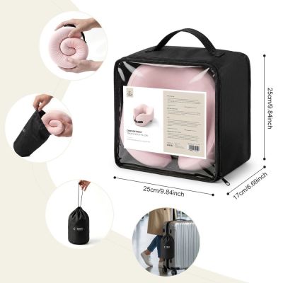 7. Poduszka podróżna Tech-Protect ComfortRest - różowa