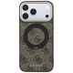 3. Etui Guess Ring Stand 360 4G Classic Logo MagSafe na iPhone 18 Pro / 17 Pro - brązowe