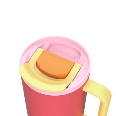 29. Kubek termiczny ze słomką Kambukka Rio Tumbler 950ml, Pink Papaya
