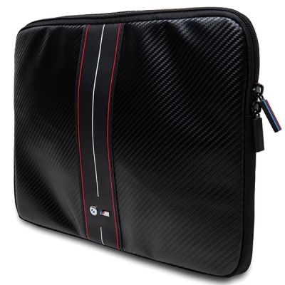 2. Pokrowiec BMW Carbon & Red Stripe na laptopa 14" - czarny