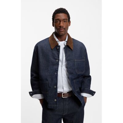 4. Pasek męski Boss Informal Jor-V_Sz40 ze skóry naturalnej z metalową klamrą