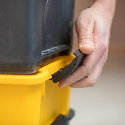 12. Stanley Essential Twarda kaseta na narzędzie Plastik Szary, Żółty