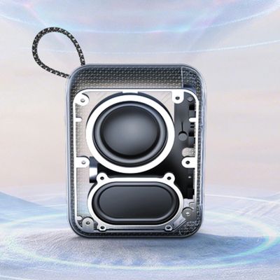 8. Głośnik Bluetooth QCY SP2 IP67 z podświetleniem RGB i trybem stereo - czarny