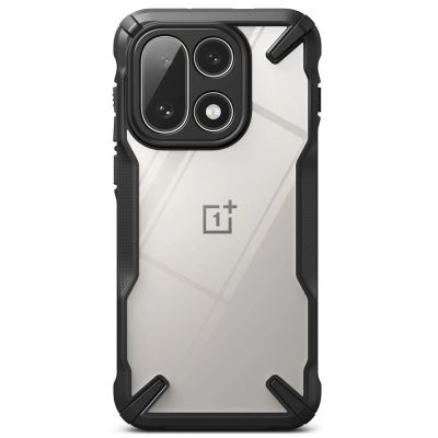 3. Etui Ringke Fusion X na OnePlus 15 - przezroczysto-czarne