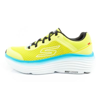 2. Skechers Max Cushioning buty męskie sportowe do biegania lekkie  limonkowe