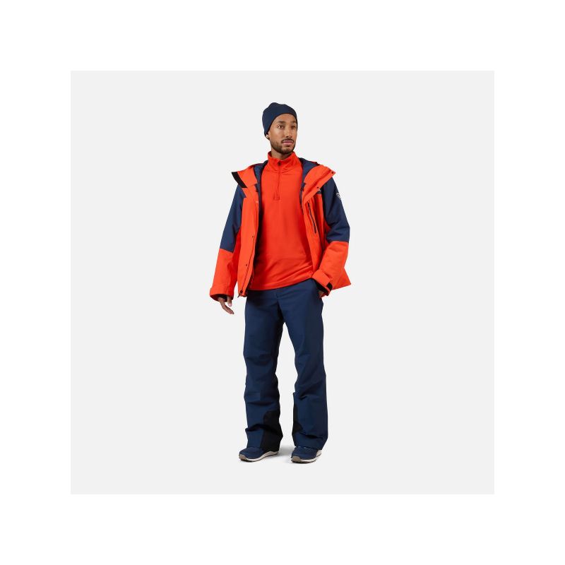 2. Bluza męska ROSSIGNOL MID LAYER STRETCH HZ pomarańczowa