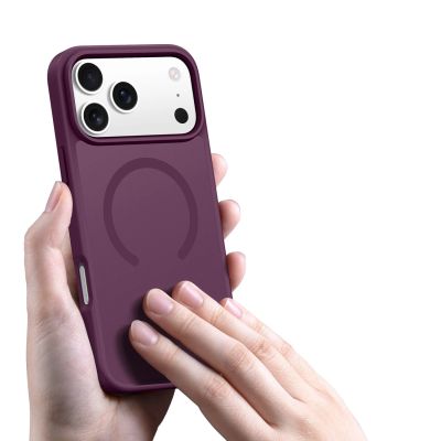 6. Etui Dux Ducis Yind na iPhone 18 Pro Max / 17 Pro Max kompatybilne z MagSafe - wiśniowe