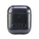 Etui Audi Leather Big Logo na AirPods 1 / 2 - czarne