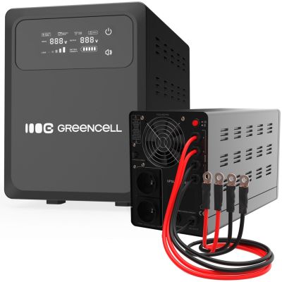 2. UPS zasilacz awaryjny Greencell PowerCore 2000VA 1200W AVR 24VDC LCD