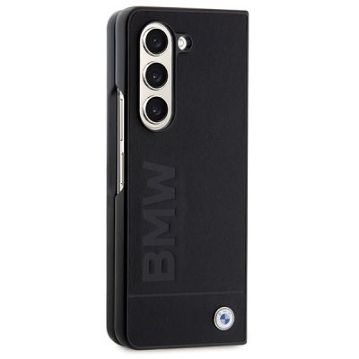 5. Etui BMW Signature Logo Imprint na Samsung Galaxy Z Fold 5 - czarne