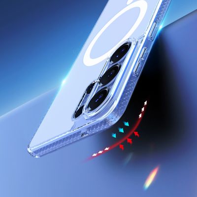 10. Etui Dux Ducis Clin Mag kompatybilne z MagSafe na Samsung Galaxy S26 Ultra - przezroczyste