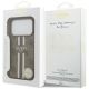 8. Etui Guess 4G Printed Stripes MagSafe na iPhone 17 Pro - brązowe