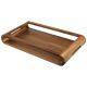 2. ARTELEGNO VASD Dwustronna taca z drewna orzechowego 27 x 49 cm