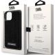 8. Etui Karl Lagerfeld Rhinestone Logo Metal Plate do iPhone 15 - czarne