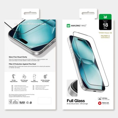 8. Szkło hartowane AMAZINGTHING Titan Vision 30 Full Glass na iPhone 18 Pro