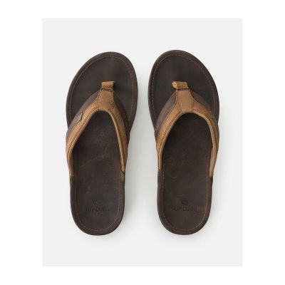 3. Japonki plażowe RIP CURL Bell.S Leather Open Toe brązowe
