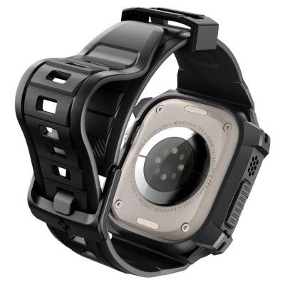 12. Etui z paskiem Spigen Rugged Armor Pro na Apple Watch Ultra (49 mm) - czarne