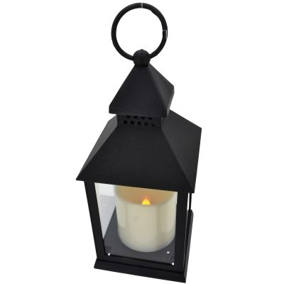 3. LATARNIA LATARENKA DEKORACYJNA 23 CM LED NA BATERIE CZARNA