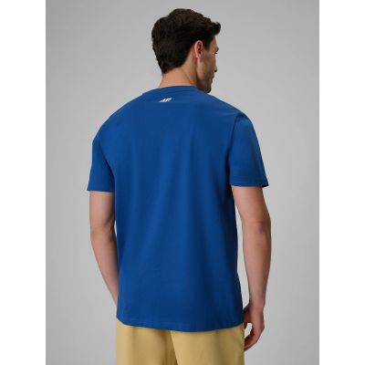 2. T-shirt relaxed z nadrukiem męski 4F 4FRSS26TTSHM3996-033S