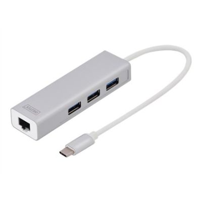 8. Digitus Hub USB 3.0 Type-C™ z Gigabit Ethernet