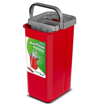 12. GREENBLUE MOP PŁASKI Z WIADREM I WYCISKACZEM MAXICLEAN + DWA WKŁADY MICROFIBRA HQ, POJEMNOŚĆ 8L GB870