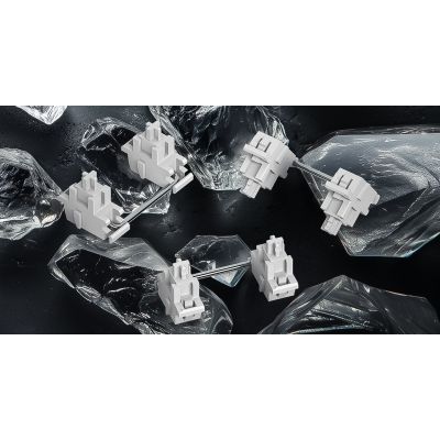 7. HATOR Rockfall 3 TKL Wireless klawiatura Uniwersalne USB + RF Wireless + Bluetooth QWERTY Angielski Biały