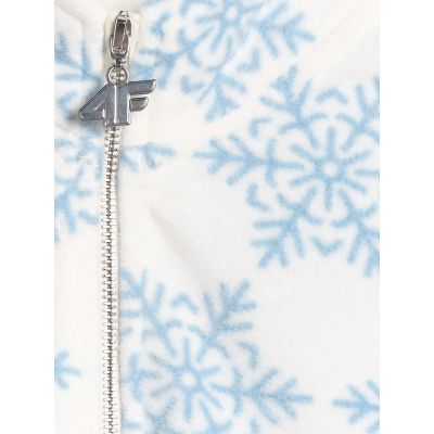9. Polar 4FWarm oversize z nadrukiem dziewczęcy 4F 4FJRAW25TFLEF440-90A
