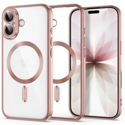 Etui Tech-Protect MagFlex na iPhone 17 - przezroczysto-różowe