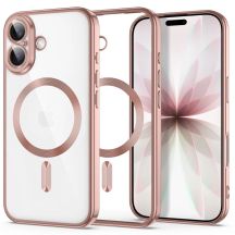 Etui Tech-Protect MagFlex na iPhone 17 - przezroczysto-różowe
