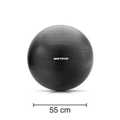 5. Piłka fitness Meteor 55 cm czarna