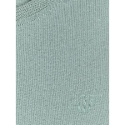 8. T-shirt regular gładki dziewczęcy 4F 4FJRSS26TTSHF3554-12S
