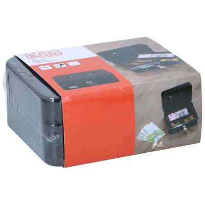 4. KASETKA METALOWA NA PIENIĄDZE DOKUMENTY 20x8,5x16 CM BLACK + DECKER