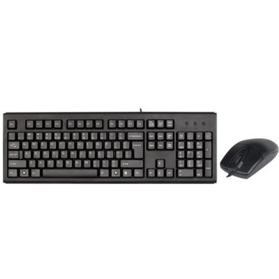 Klawiatura, Zestaw klawiatura + mysz membranowa A4 TECH A4TKLA43774 (USB 2.0; kolor czarny; optyczna)