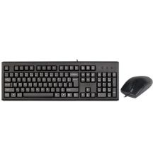 Klawiatura, Zestaw klawiatura + mysz membranowa A4 TECH A4TKLA43774 (USB 2.0; kolor czarny; optyczna)