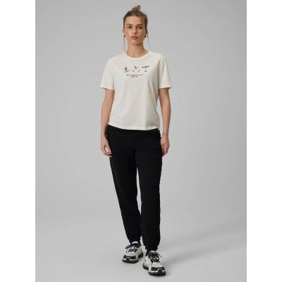 5. Spodnie dresowe joggery damskie 4F 4FRSS26TTROF1724-20S