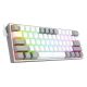 4. REDRAGON K617-RGB Fizz RGB White/Grey klawiatura USB Szary, Biały