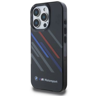 2. Etui BMW Motosport IML Random Stripes na iPhone 16 Pro Max - czarne