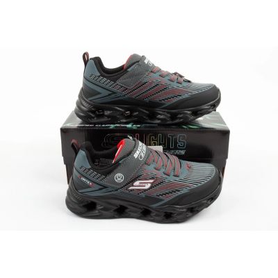 10. Skechers buty sportowe dziecięce Veltrox 2.0 LED dla chłopca na rzep