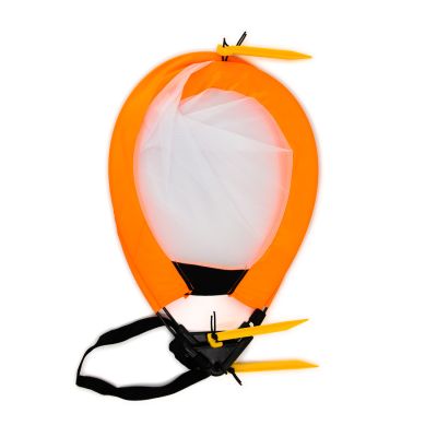 4. Bramka piłkarska treningowa pop-up - pomarańczowa (S) 76x45x45 cm