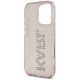 7. Etui Karl Lagerfeld IML Rhinestones Logo na iPhone 16 Pro - różowe