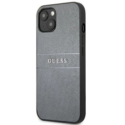 2. Etui Guess Saffiano Strap na iPhone 13 mini - szare