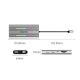 2. Stacja dokująca USB-C Orico XDR 12w1 RGB USB-A USB-C 2x HDMI 4K 60 Hz DisplayPort 4K 60 Hz RJ45 Gigabit PD 100 W czytnik kart SD i microSD - srebrna