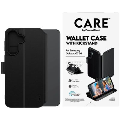 2. Etui CARE by PanzerGlass Feature Wallet Kickstand na Samsung Galaxy A37 - czarne