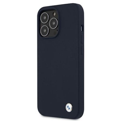 2. Etui BMW Silicone Signature na iPhone 13 / 13 Pro - granatowe