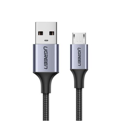 2. Kabel Ugreen US290 60146 USB-A / micro USB 2.4A 1m - szary