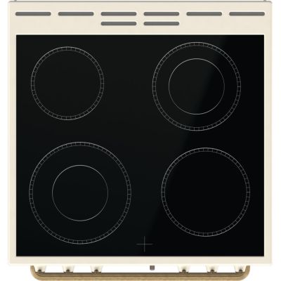 3. Kuchnia elektryczna GORENJE GECS6B70CLI Retro 60 cm | ExtraSteam | AirFry | FrozenBake | kremowy
