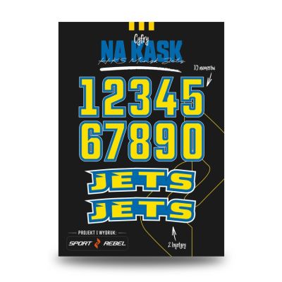 2. Cyfry na kaski Polonia Bytom SREBCYFRY