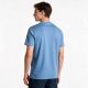 4. Paul&Shark T-shirt bawełniany męski średni denim 26411035-337 - klasyczny krój, miękka bawełna